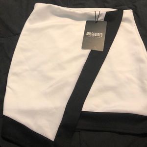 Black white skirt